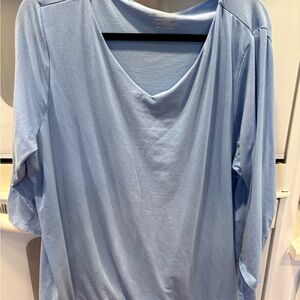 Chico's Soft Blue Long Sleeve Top